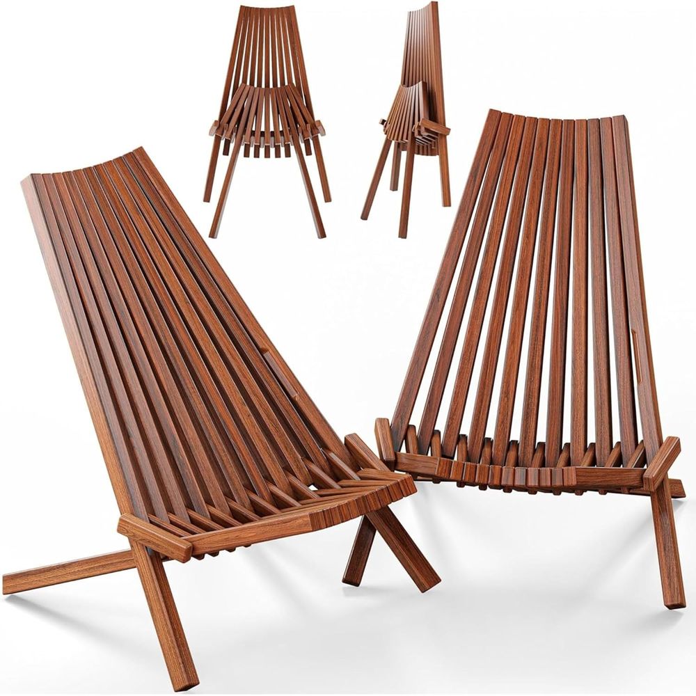 Outdoor Furniture Diy - Set di 2 sedie pieghevoli in