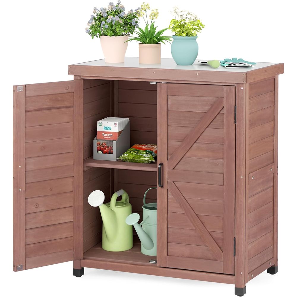 Outdoor Furniture Wood - Mobile da Esterno con Piano in